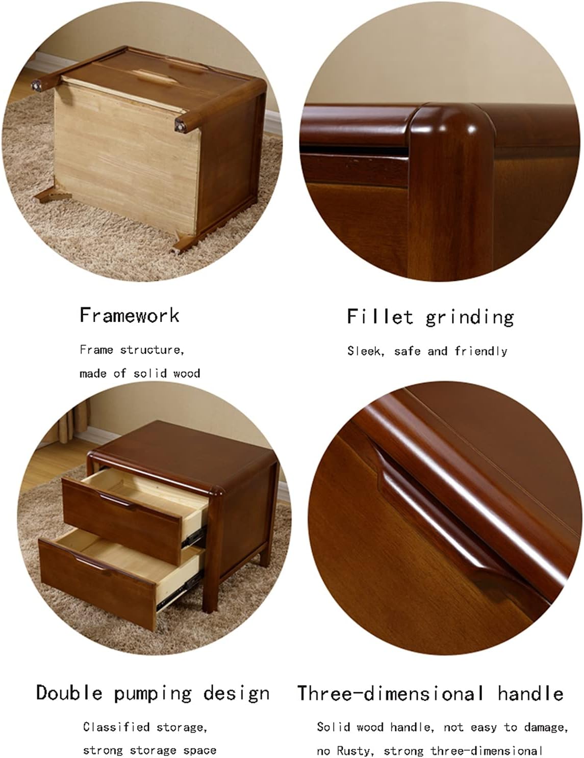 KANADEMONO パイン無垢材ラウンドウォールミラー パイン無垢材